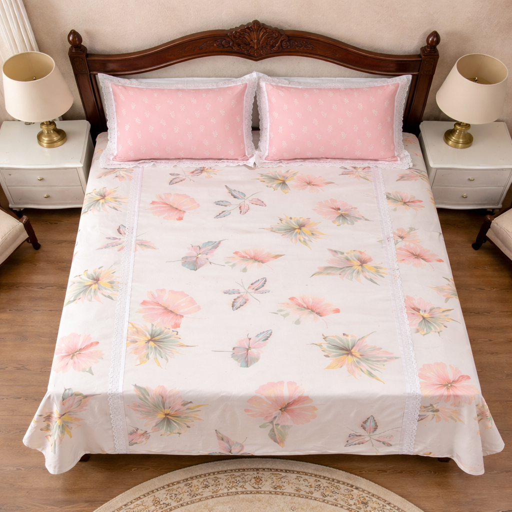 Petal Whisper Bedsheet